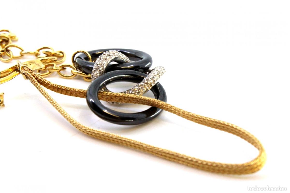 Joyeria: Collar bicolor en oro de 19,2K con diamantes. - Foto 7