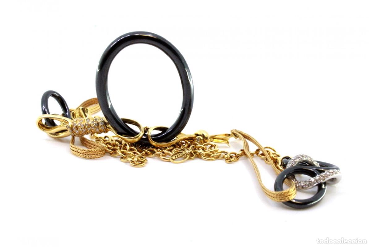 Joyeria: Collar bicolor en oro de 19,2K con diamantes. - Foto 8