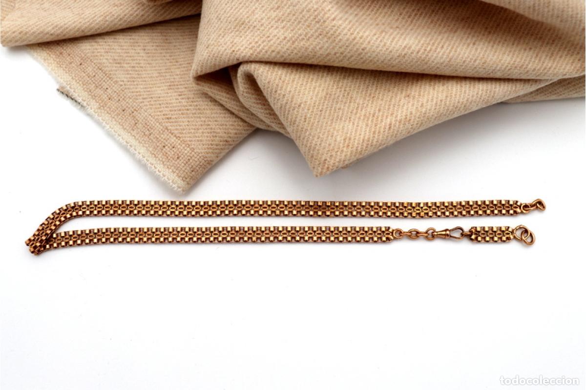 Joyeria: Collar/cadena de reloj de oro de 19,2 quilates - Foto 2