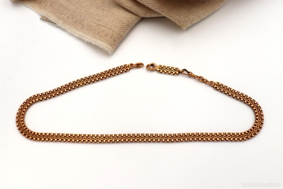 Joyeria: Collar/cadena de reloj de oro de 19,2 quilates - Foto 5