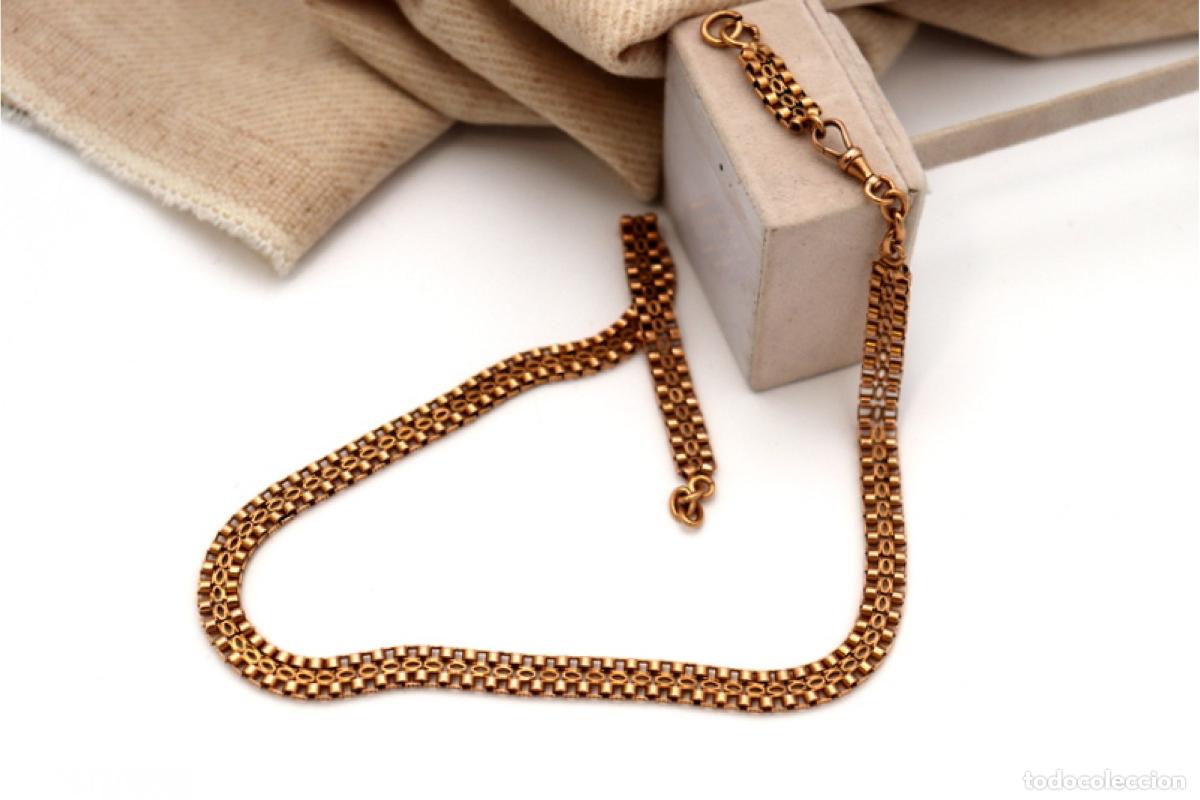 Joyeria: Collar/cadena de reloj de oro de 19,2 quilates