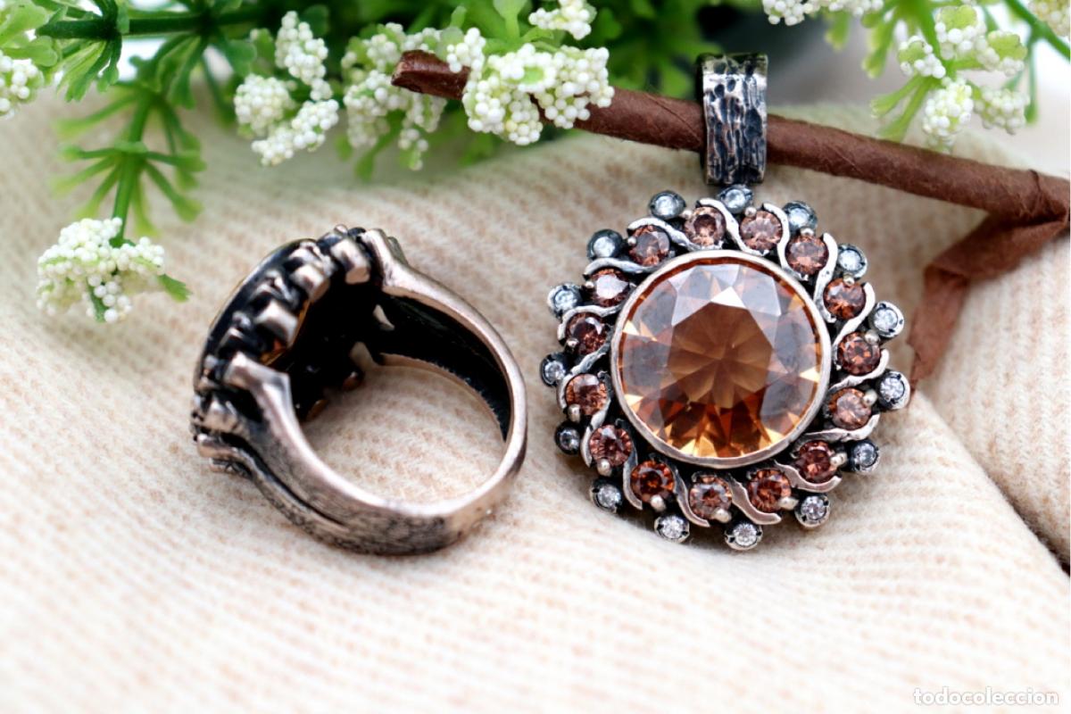 Joyeria: Conjunto de anillo y colgante, plata - Foto 4