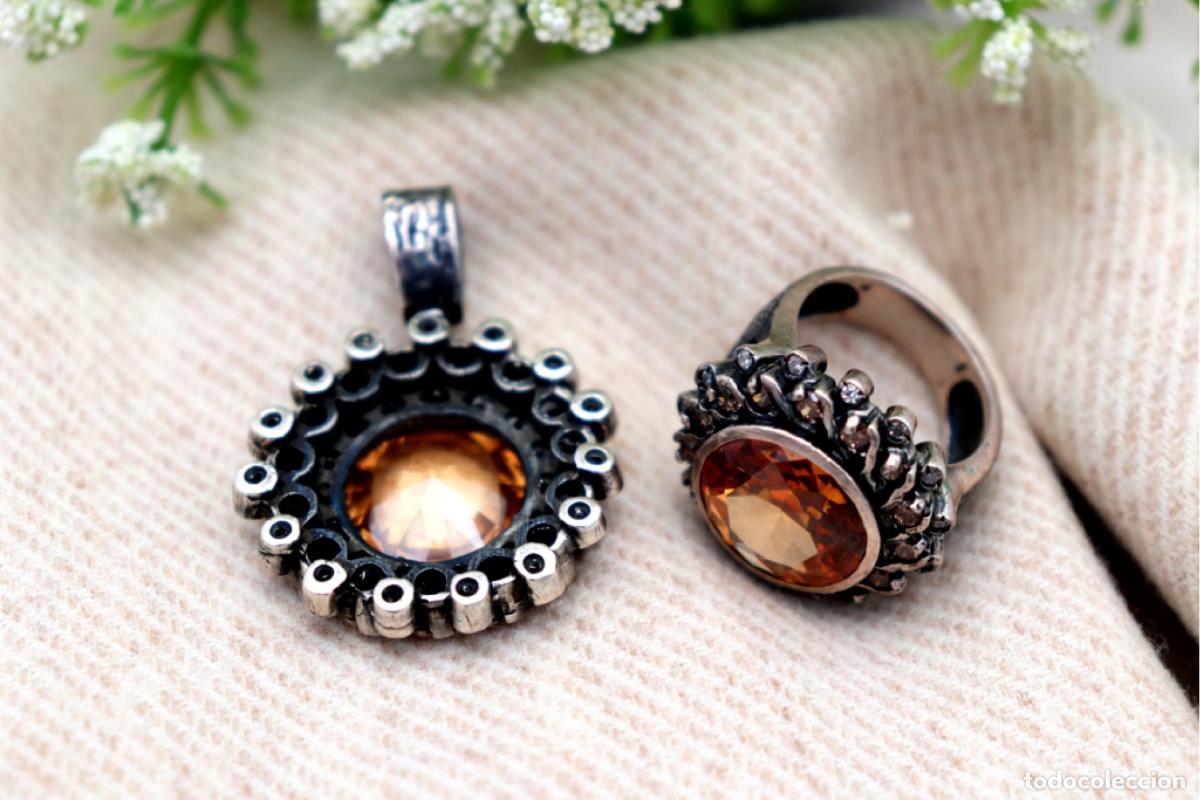 Joyeria: Conjunto de anillo y colgante, plata - Foto 6