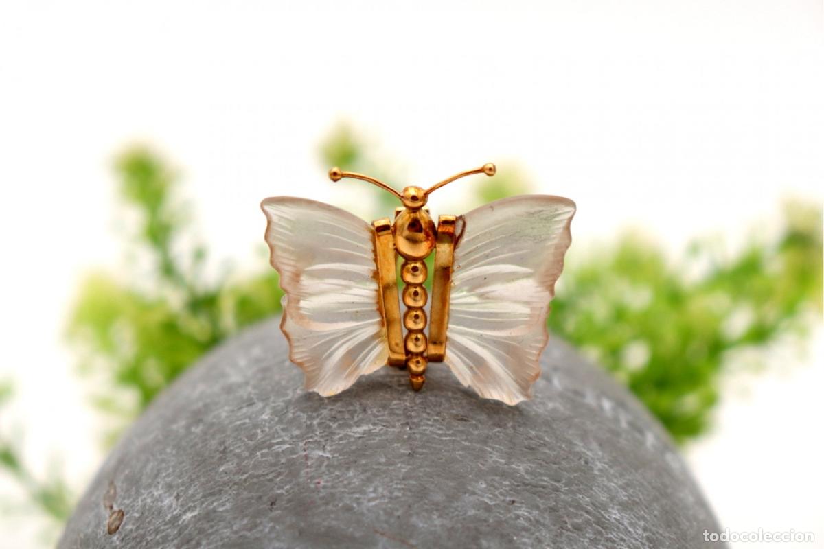 Joyeria: Broche de mariposa de oro de 19,2 quilates - Foto 2