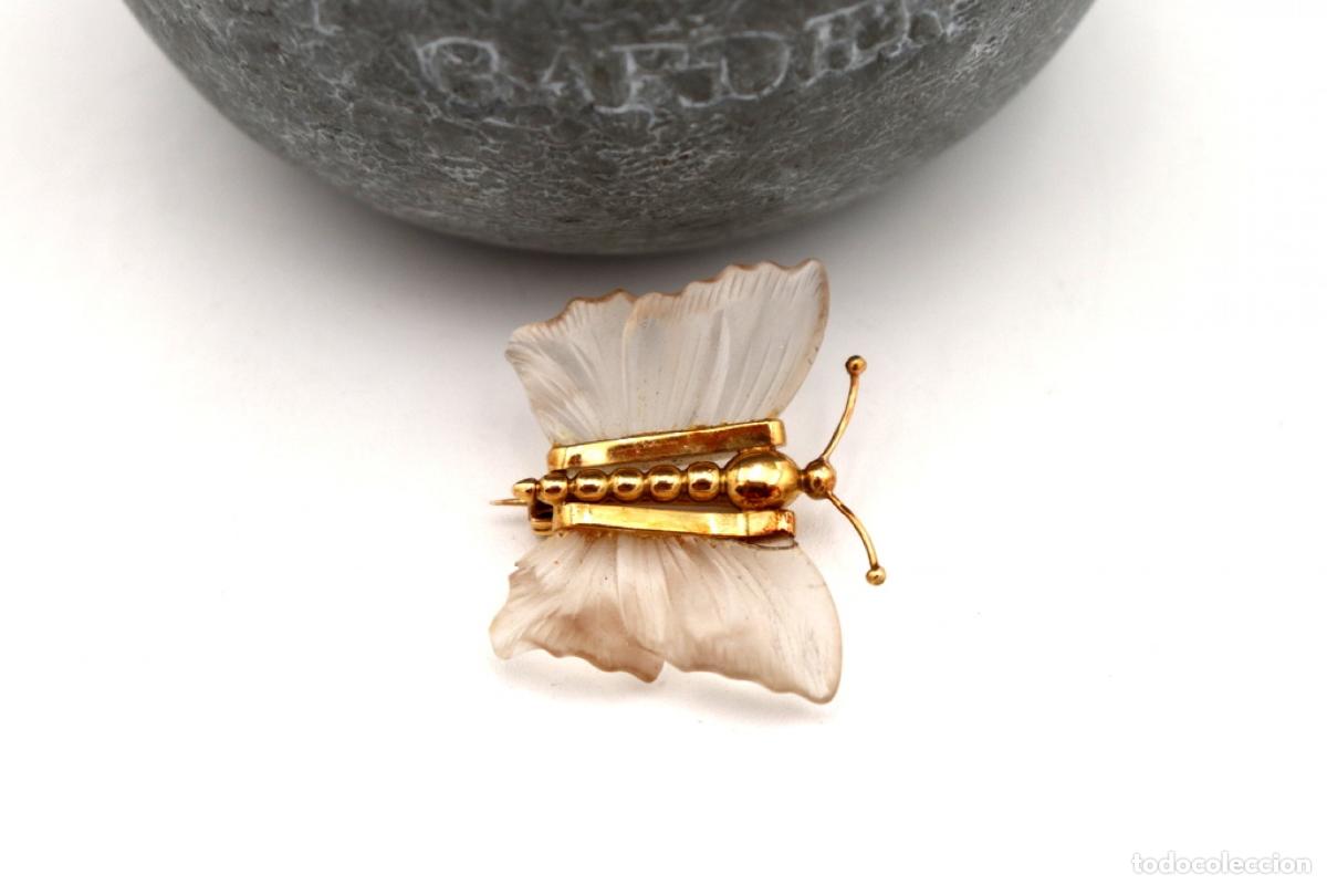 Joyeria: Broche de mariposa de oro de 19,2 quilates - Foto 3