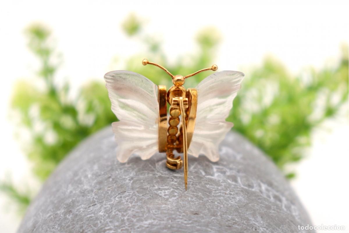 Joyeria: Broche de mariposa de oro de 19,2 quilates - Foto 5