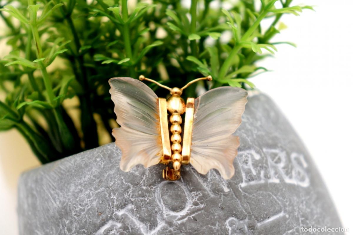 Joyeria: Broche de mariposa de oro de 19,2 quilates - Foto 1