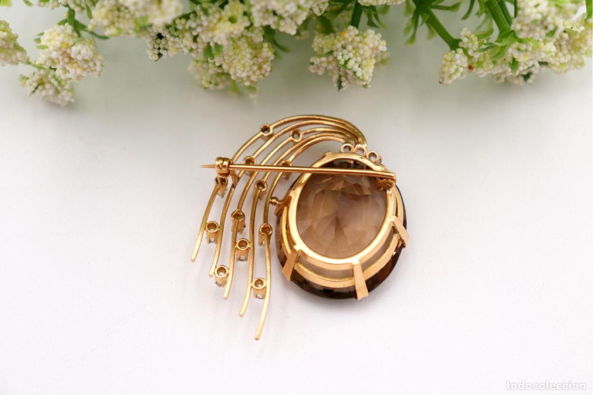 Joyeria: Broche de oro de 19,2 quilates con diamantes - Foto 5