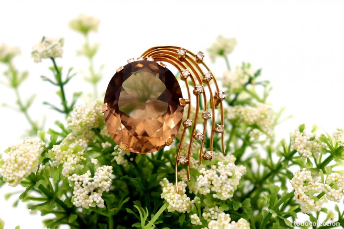 Joyeria: Broche de oro de 19,2 quilates con diamantes - Foto 7