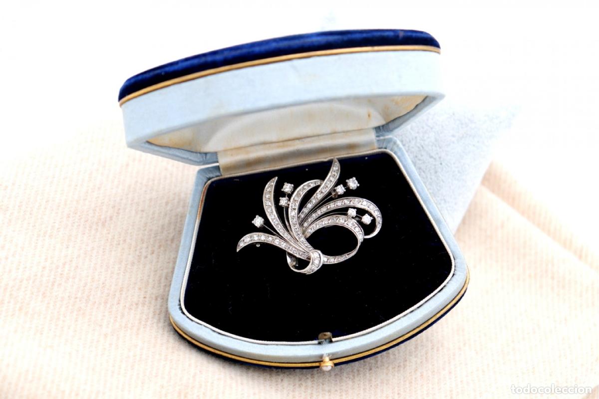 Joyeria: Broche de oro de 19,2 quilates con diamantes - Foto 2