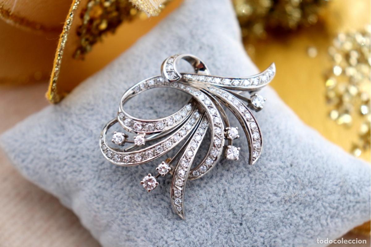 Joyeria: Broche de oro de 19,2 quilates con diamantes - Foto 4