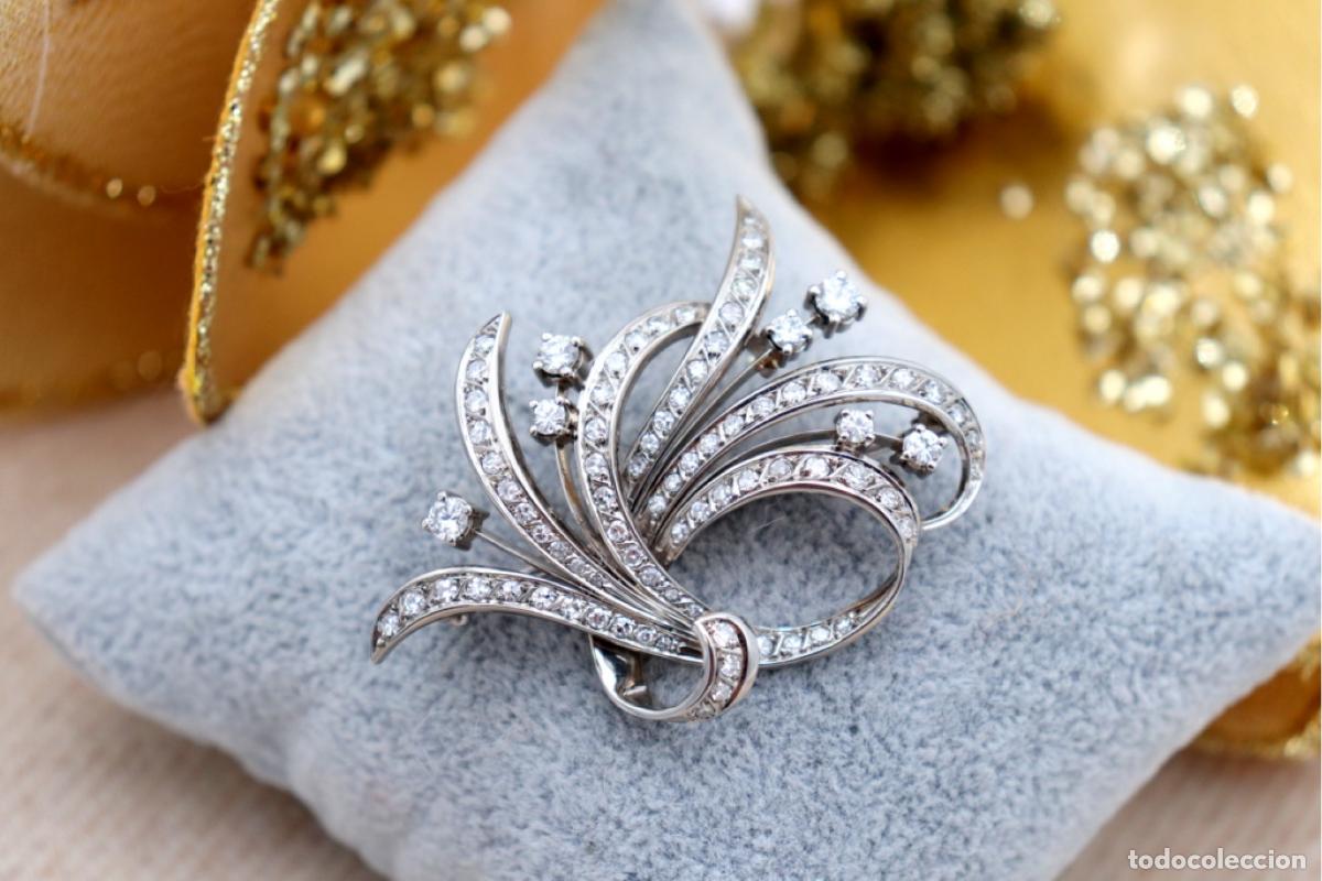 Joyeria: Broche de oro de 19,2 quilates con diamantes - Foto 5