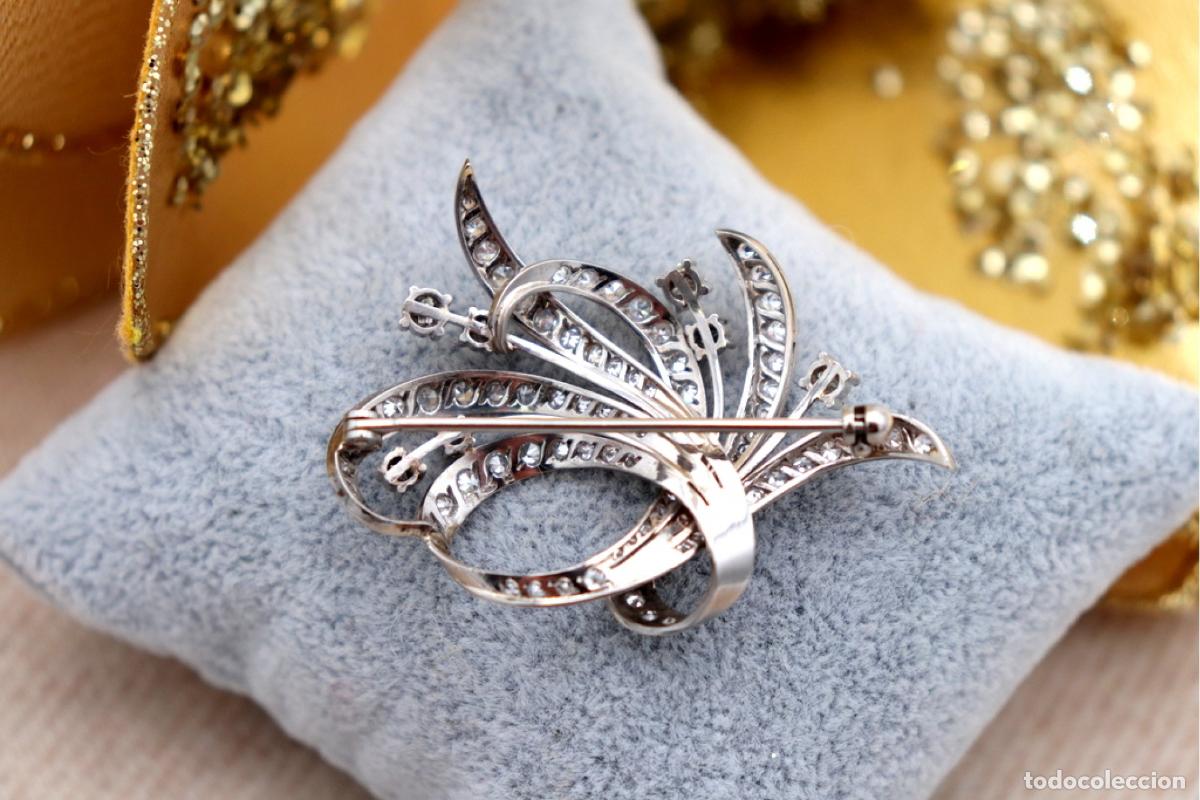 Joyeria: Broche de oro de 19,2 quilates con diamantes - Foto 6