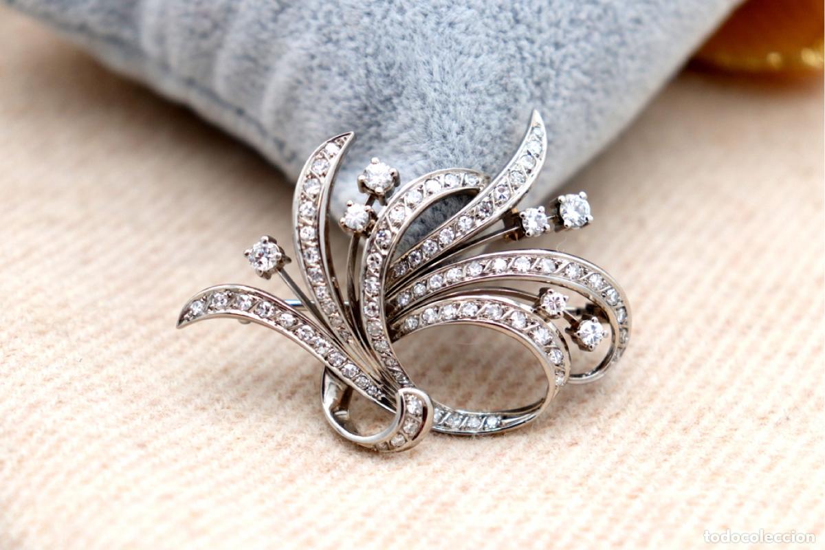 Joyeria: Broche de oro de 19,2 quilates con diamantes - Foto 7