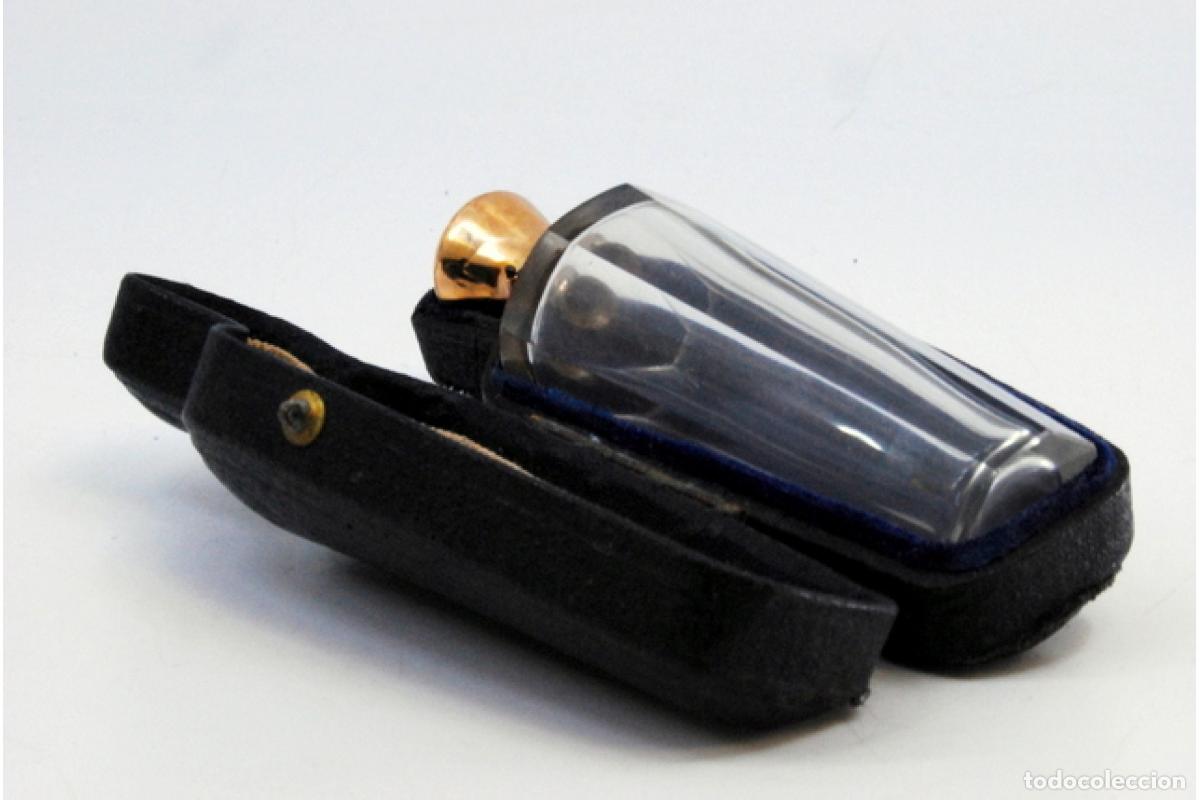Joyeria: Frasco de perfume, fabricado en cristal y oro de 15K. - Foto 4