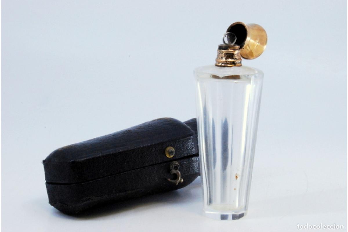 Joyeria: Frasco de perfume, fabricado en cristal y oro de 15K. - Foto 5