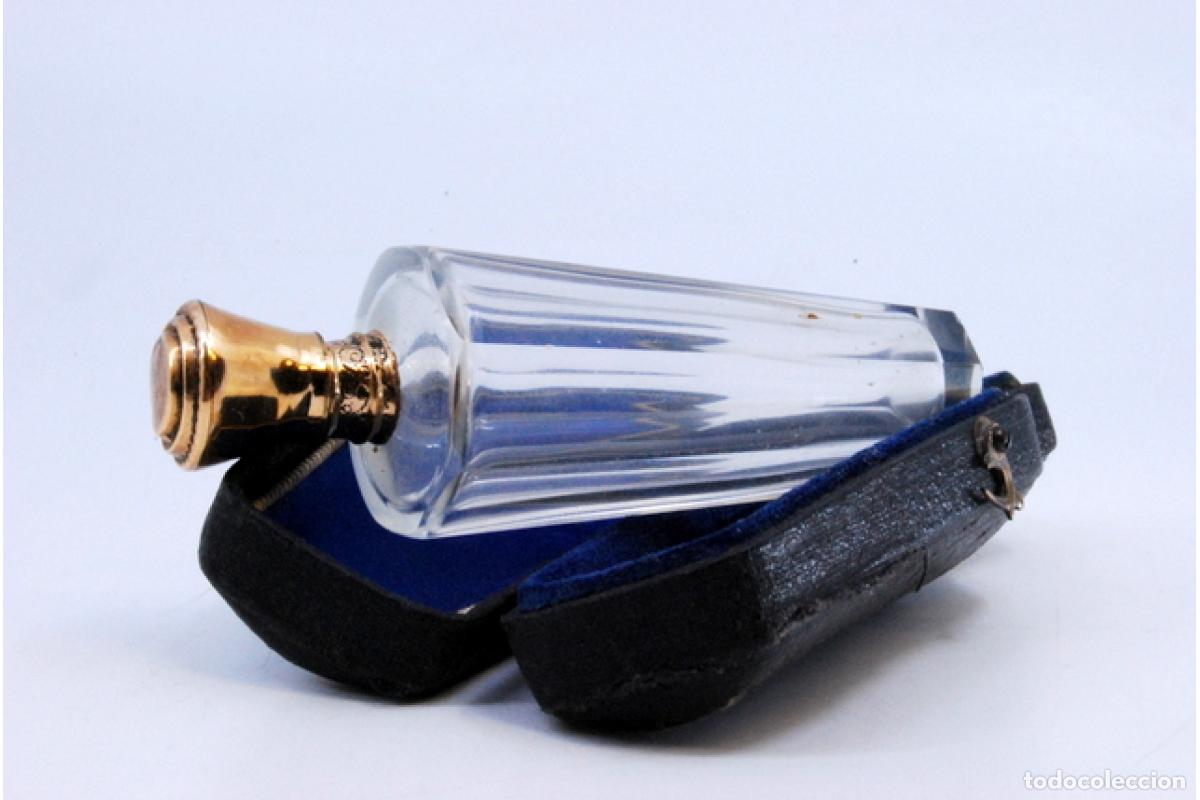 Joyeria: Frasco de perfume, fabricado en cristal y oro de 15K. - Foto 6