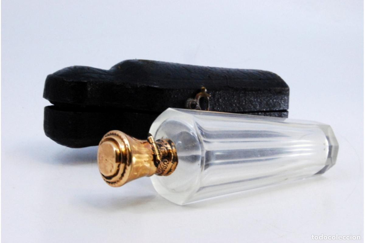 Joyeria: Frasco de perfume, fabricado en cristal y oro de 15K. - Foto 7
