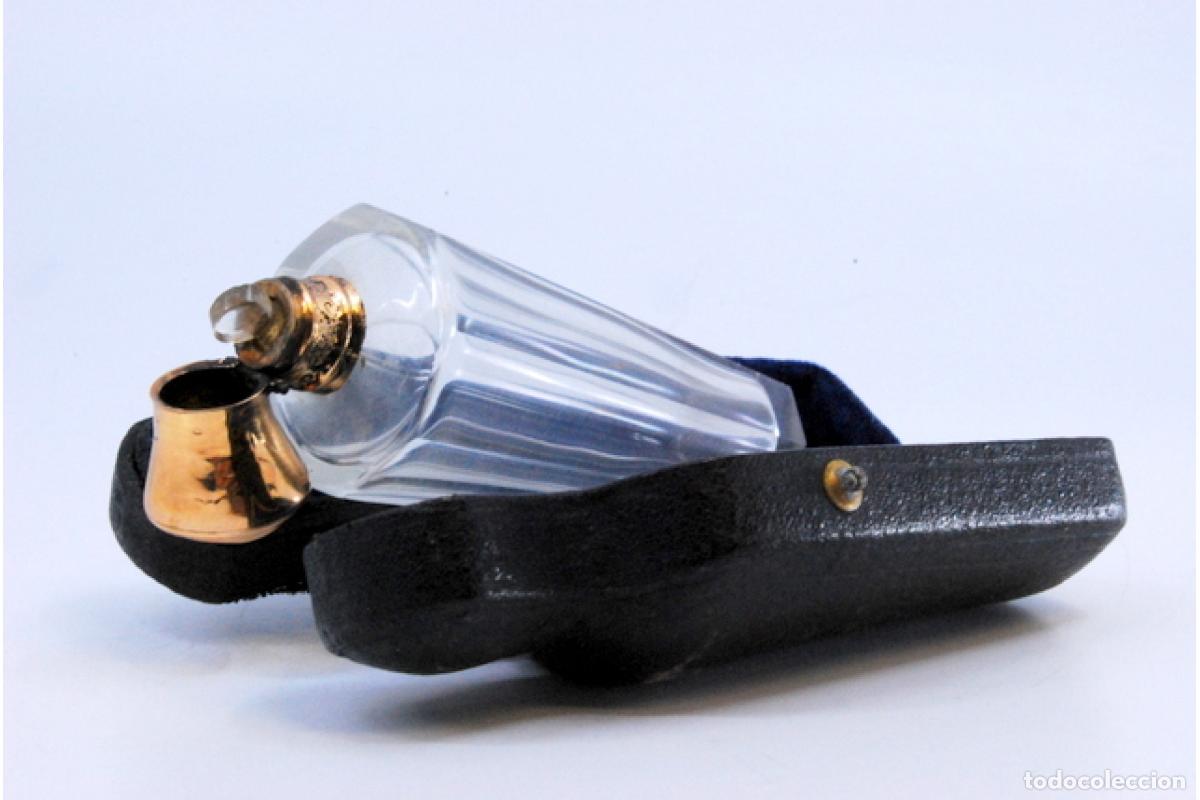 Joyeria: Frasco de perfume, fabricado en cristal y oro de 15K. - Foto 8