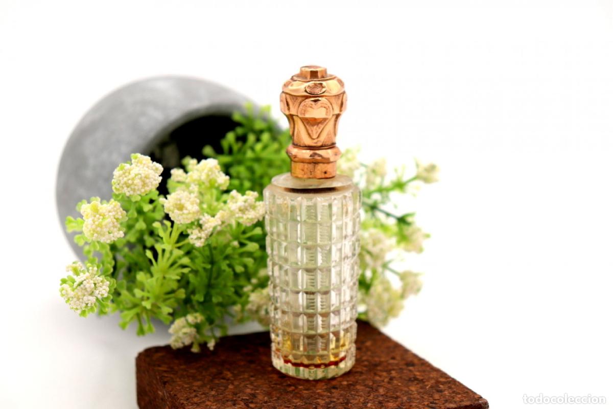 Joyeria: Frasco de perfume, fabricado en cristal y oro de 15K. - Foto 4