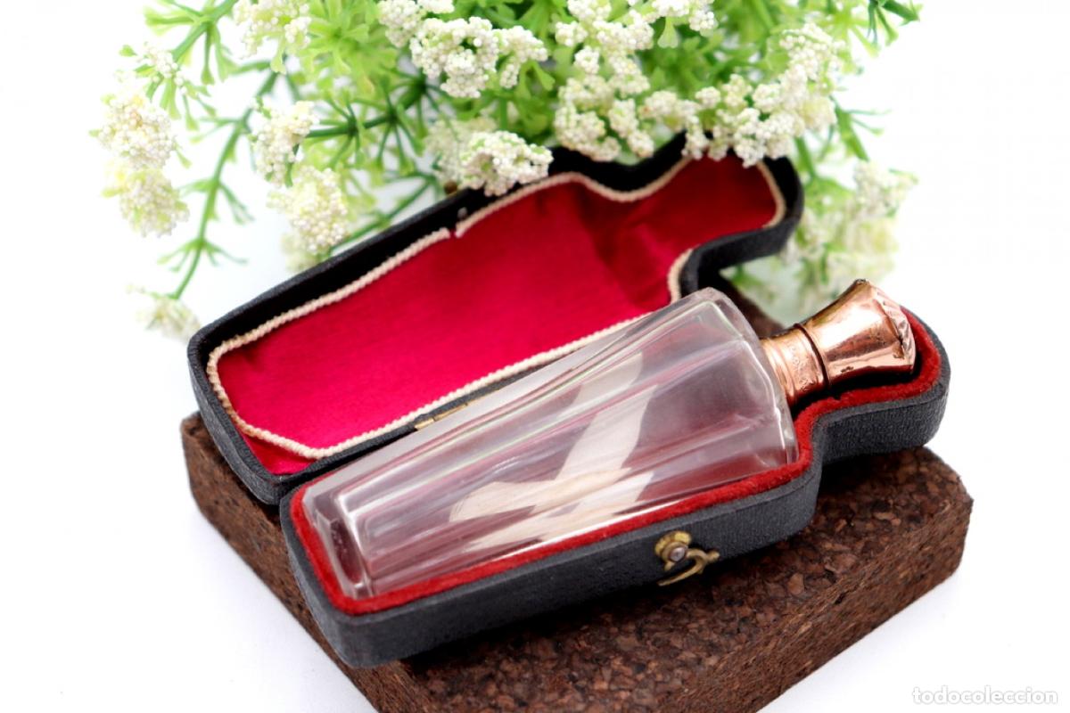 Joyeria: Frasco de perfume, fabricado en cristal y oro de 15K. - Foto 4