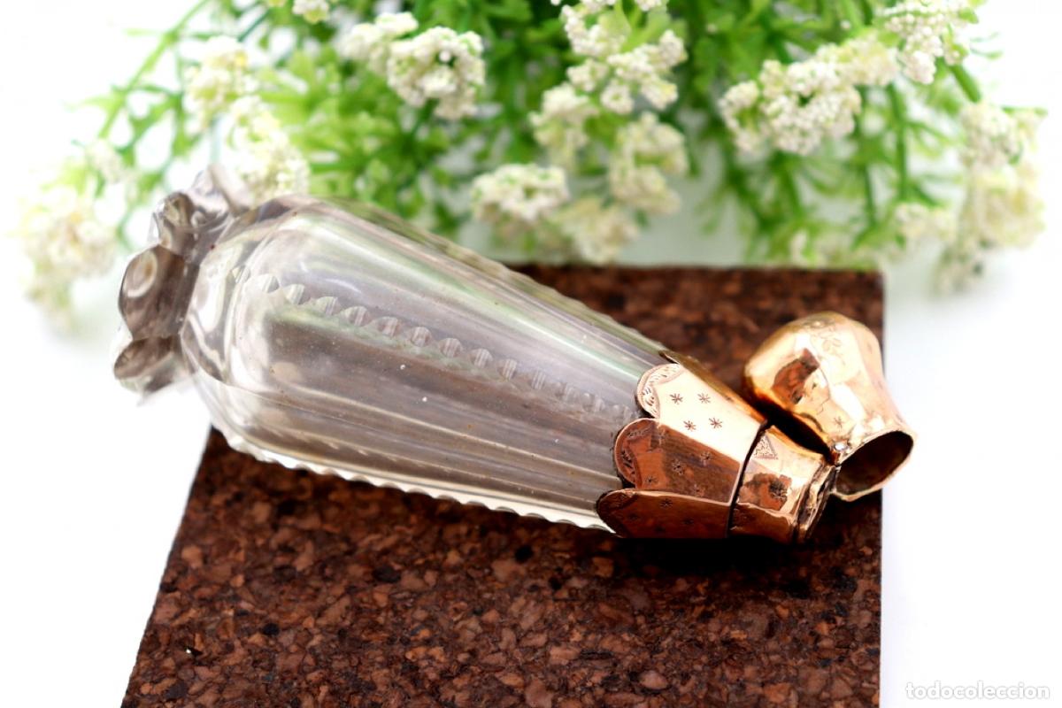 Joyeria: Frasco de perfume, fabricado en cristal y oro de 15K. - Foto 4