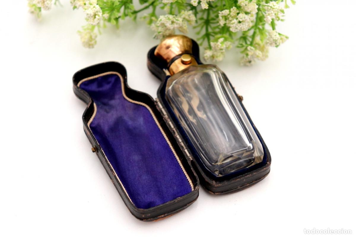 Joyeria: Frasco de perfume, fabricado en cristal y oro de 15K. - Foto 4