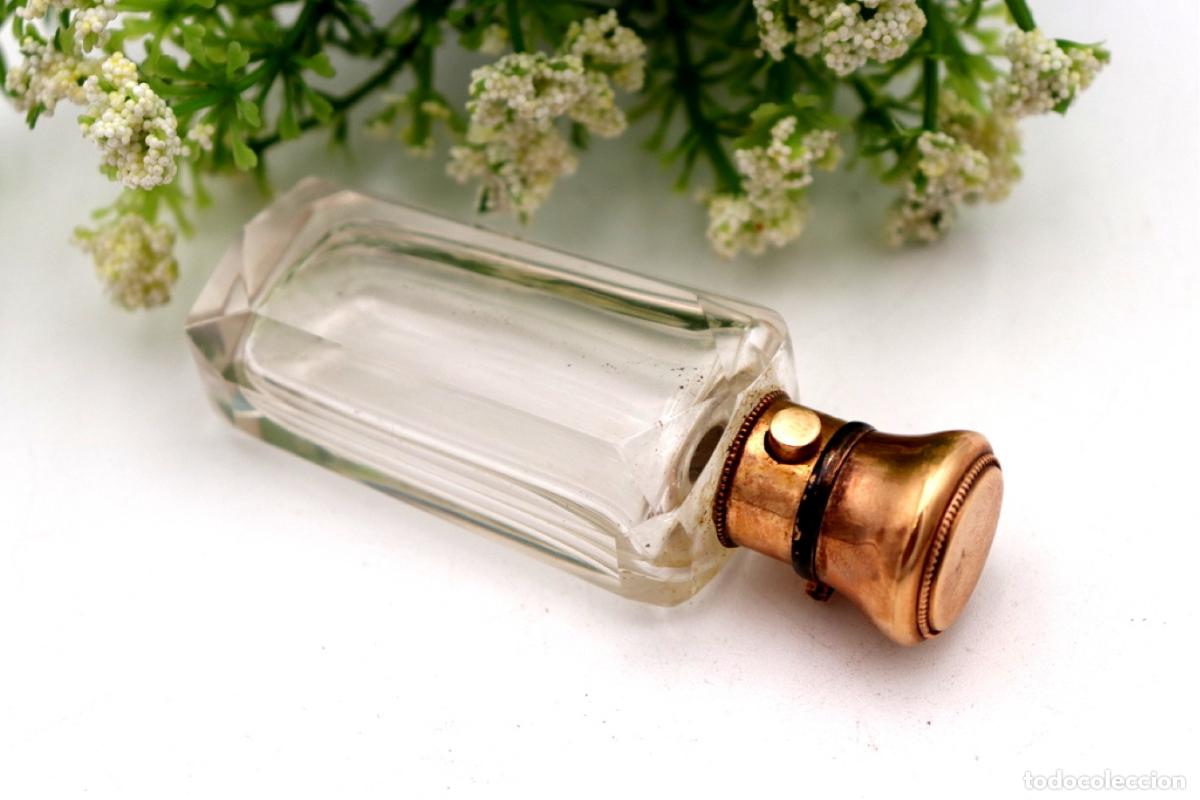 Joyeria: Frasco de perfume, fabricado en cristal y oro de 15K. - Foto 5