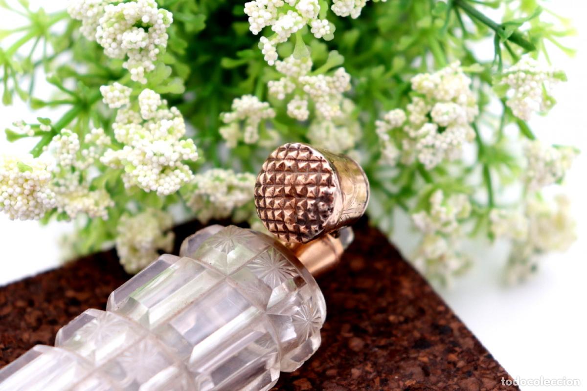 Joyeria: Frasco de perfume, fabricado en cristal y oro de 15K. - Foto 5