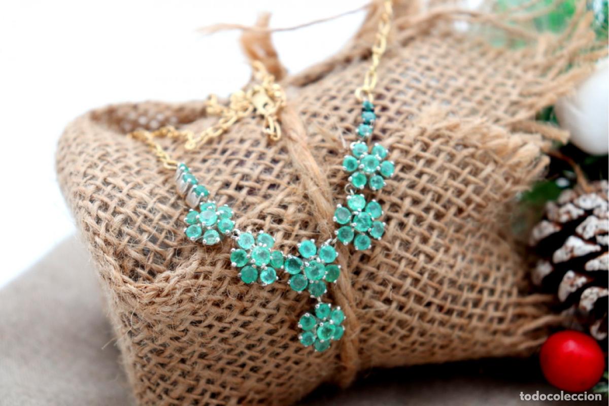 Joyeria: Gargantilla de oro de 18 quilates con esmeraldas - Foto 6