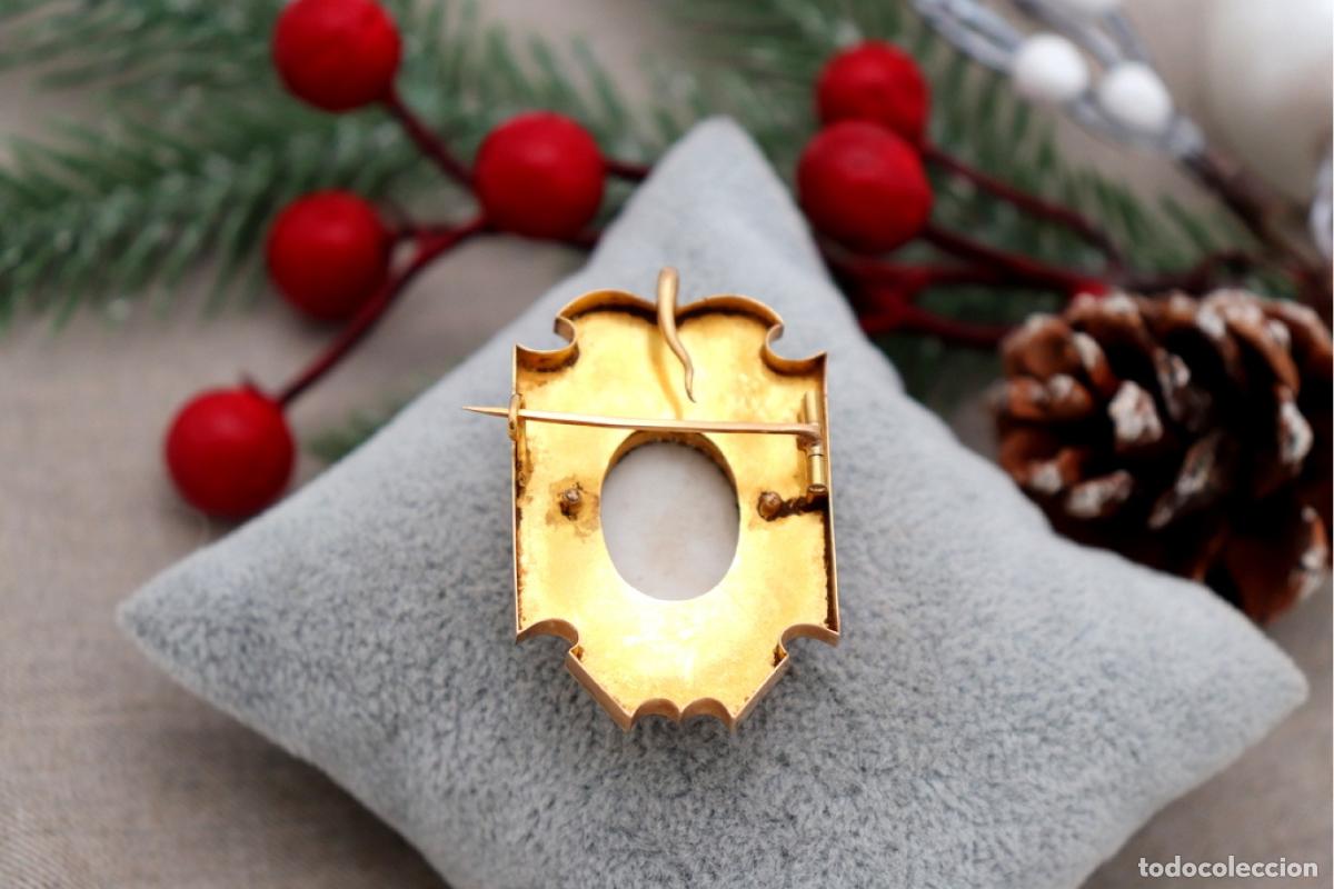Joyeria: Broche de oro de 19,2 quilates con perlas - Foto 4