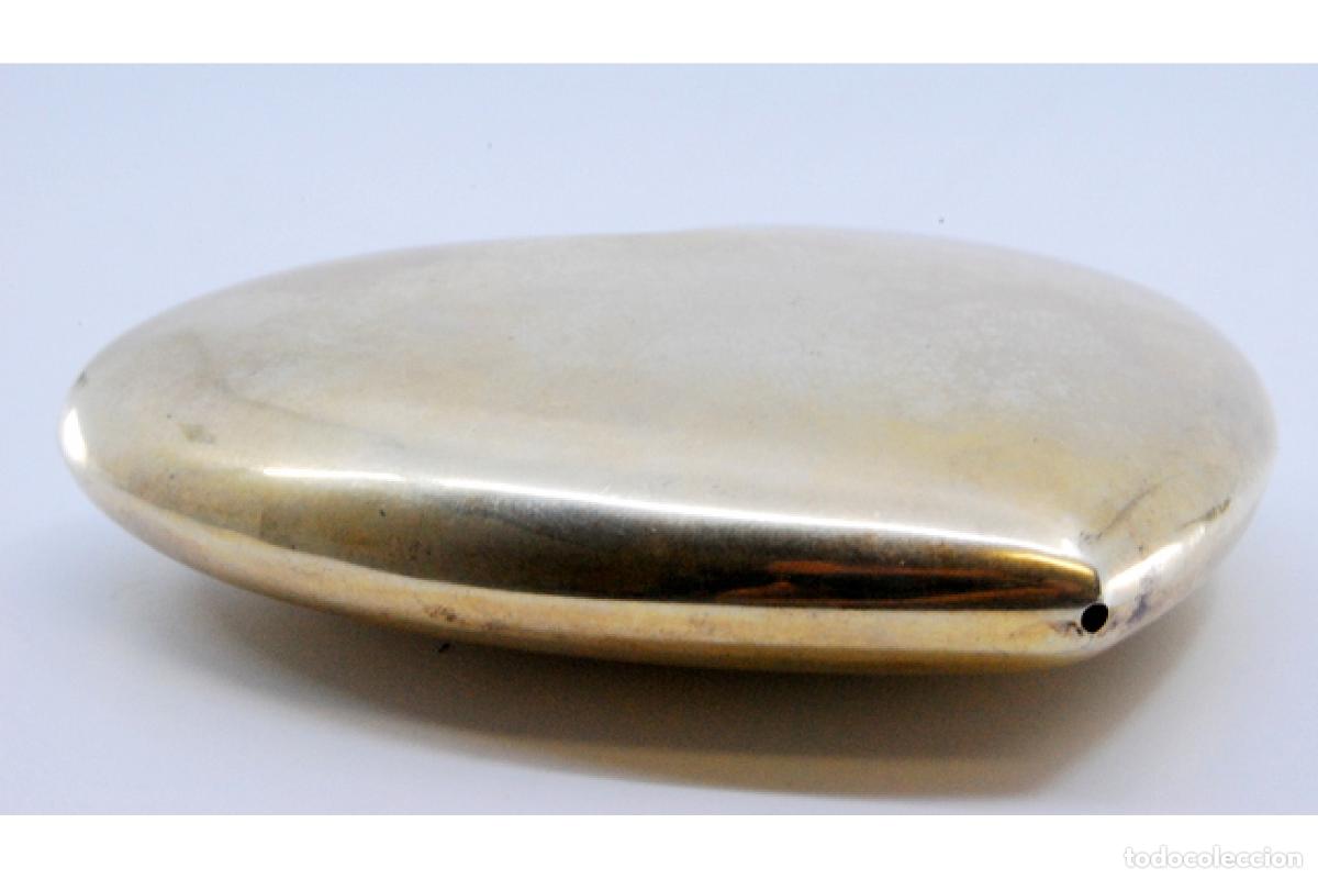 Joyeria: Colgante en forma de coraz&oacute;n en plata ba&ntilde;ada en oro. - Foto 2