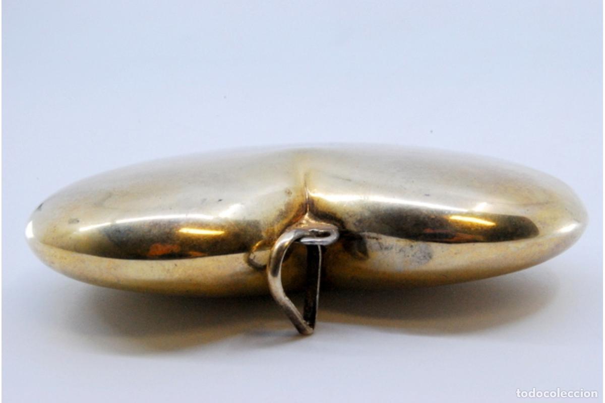 Joyeria: Colgante en forma de coraz&oacute;n en plata ba&ntilde;ada en oro. - Foto 6