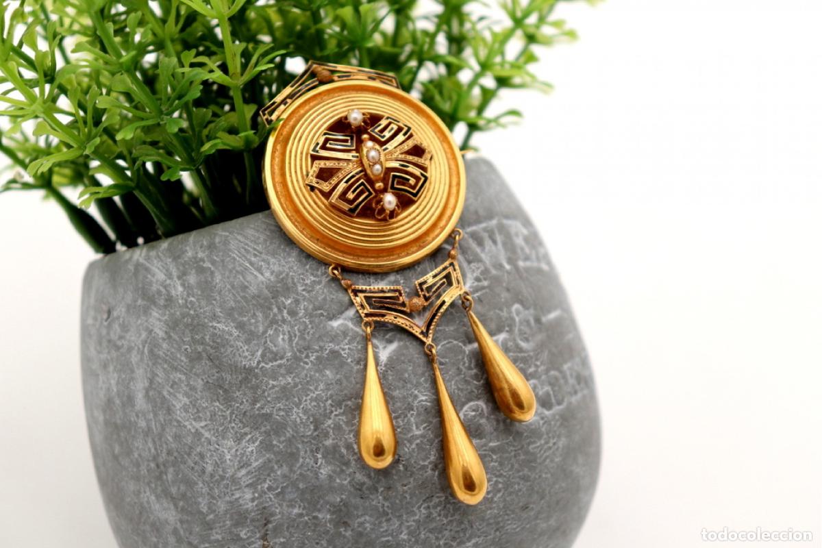 Joyeria: Broche de oro de 19,2 quilates con perlas - Foto 5