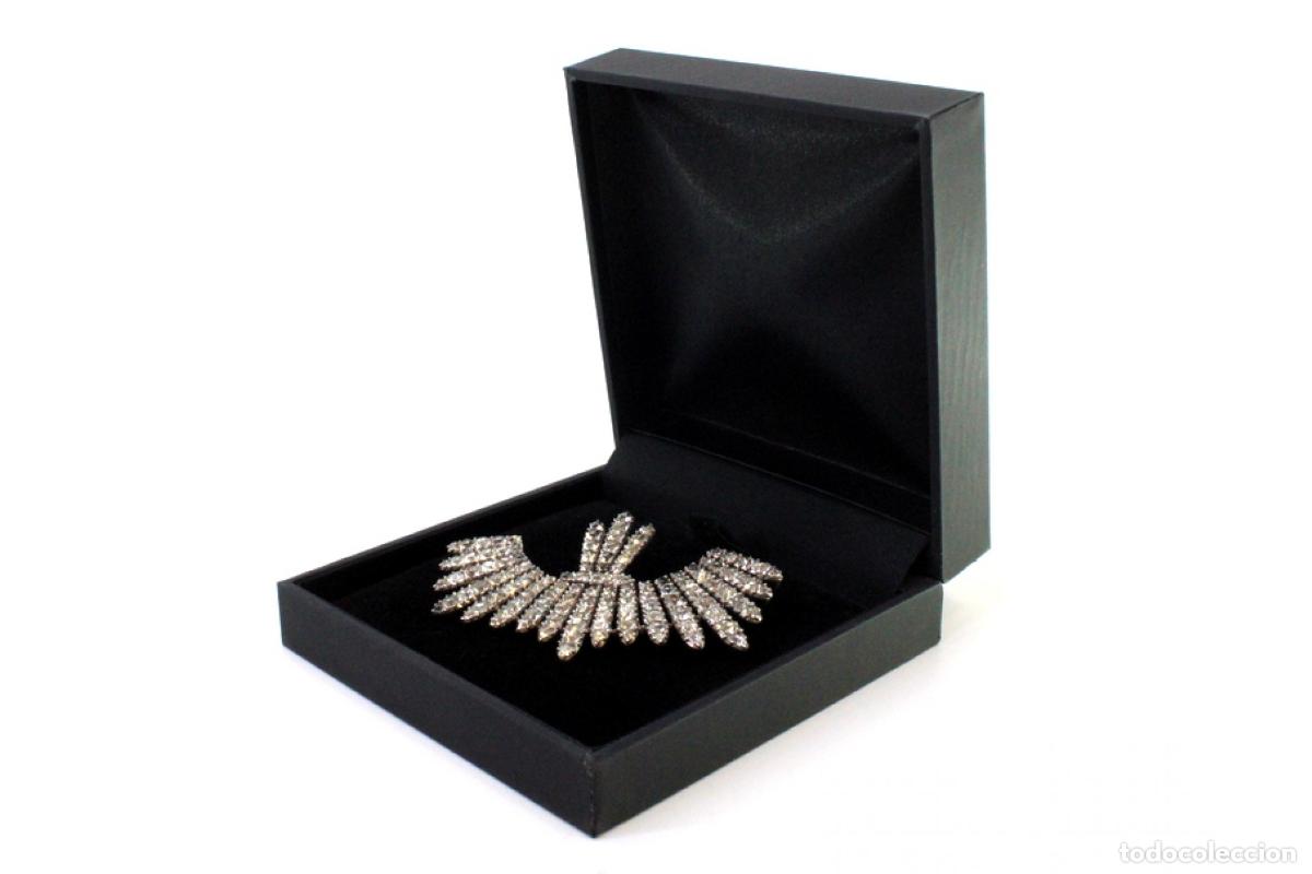 Joyeria: Broche en oro de 19,2K y plata con espinelas. - Foto 4