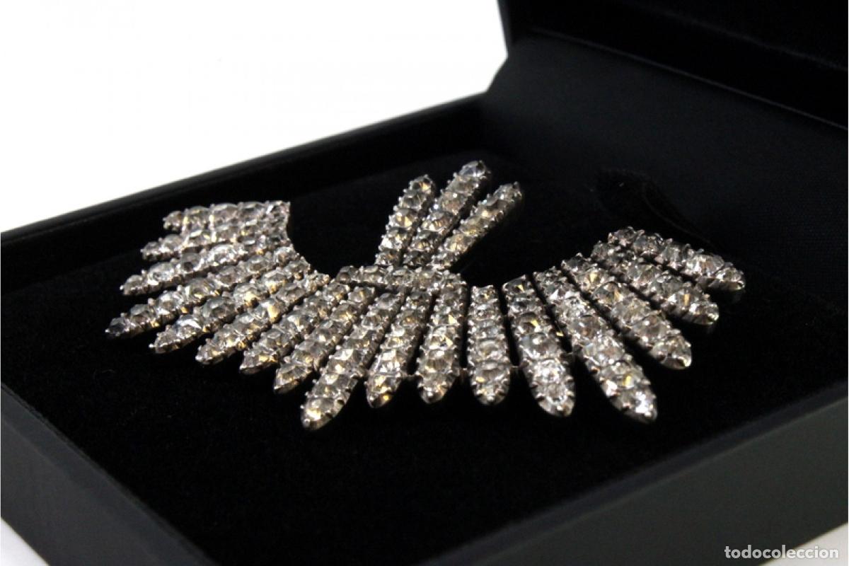 Joyeria: Broche en oro de 19,2K y plata con espinelas. - Foto 6