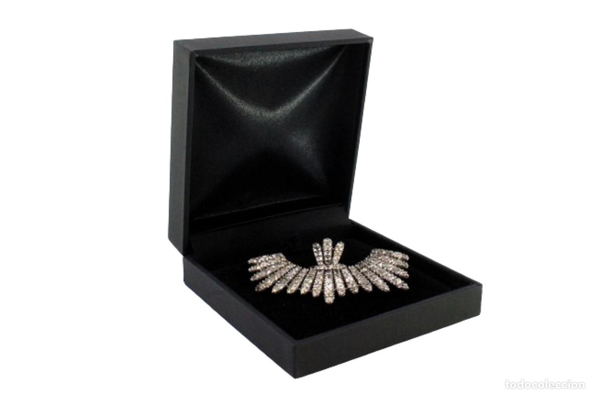 Joyeria: Broche en oro de 19,2K y plata con espinelas. - Foto 1