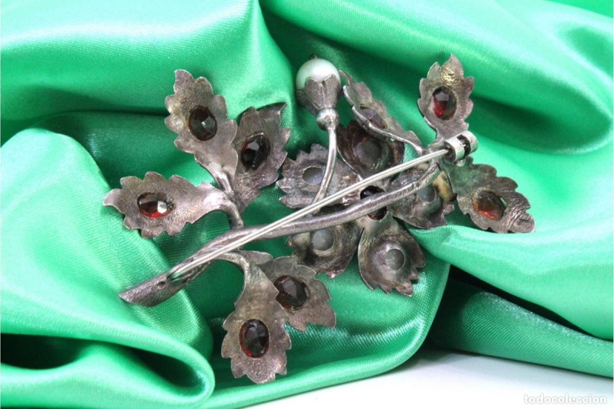 Joyeria: Broche de plata con perlas - Ramo de flores - Foto 5