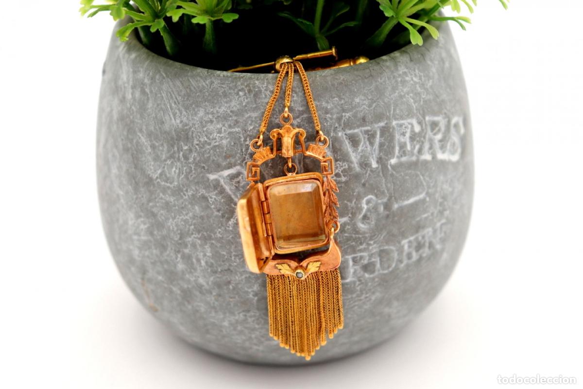 Joyeria: Broche con medall&oacute;n de oro de 18 quilates - Foto 3