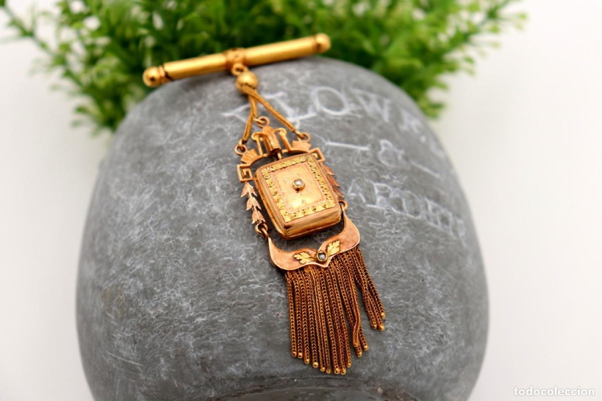 Joyeria: Broche con medall&oacute;n de oro de 18 quilates - Foto 1
