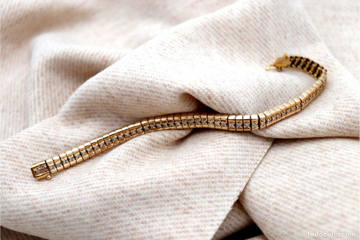 Joyeria: Pulsera de oro de 15 quilates con diamantes - Foto 3