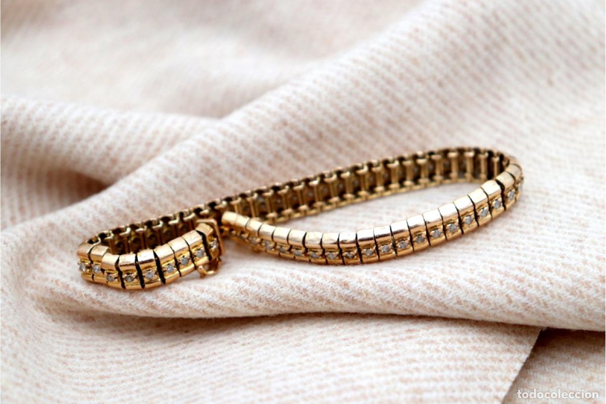 Joyeria: Pulsera de oro de 15 quilates con diamantes - Foto 5