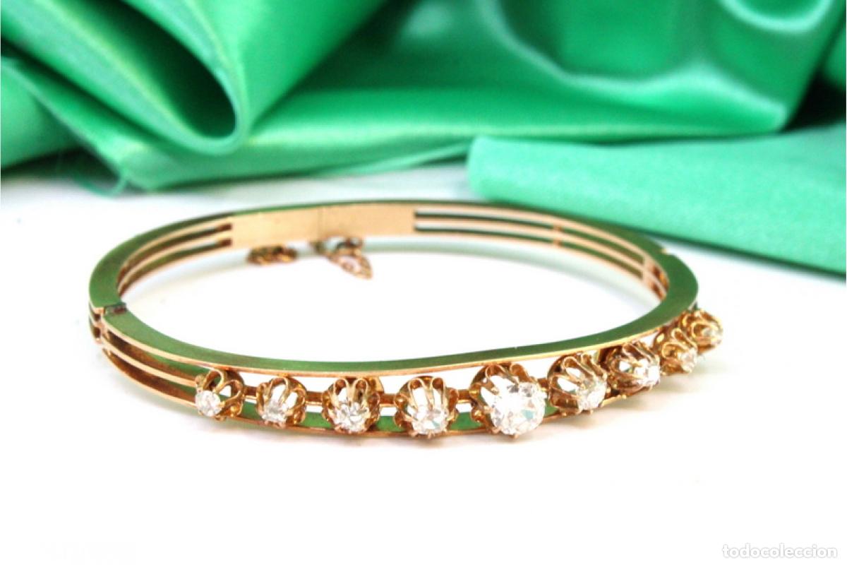 Joalharia: Pulsera de oro de 19,2 quilates con diamantes