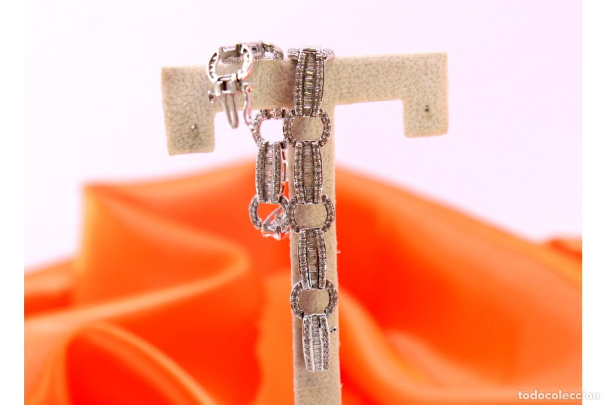 Joyeria: Pulsera de oro blanco de 15 quilates con diamantes. - Foto 2