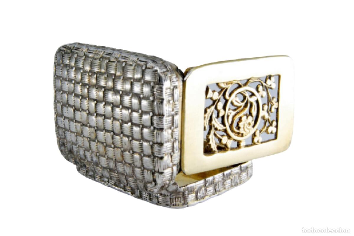 Schmuck: Caja de vinagreta de oro y plata, del reinado de Jorge III.