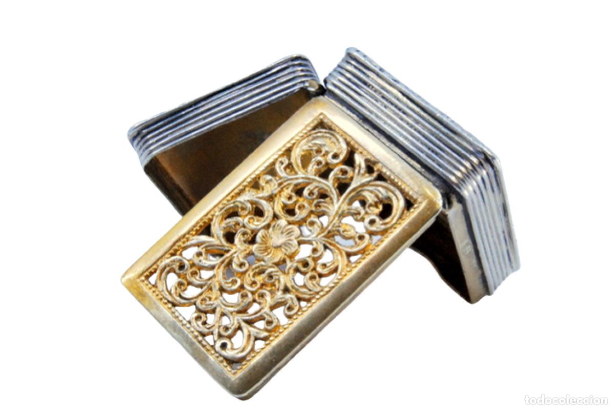 Schmuck: Caja de vinagreta de oro y plata, del reinado de Jorge IV.