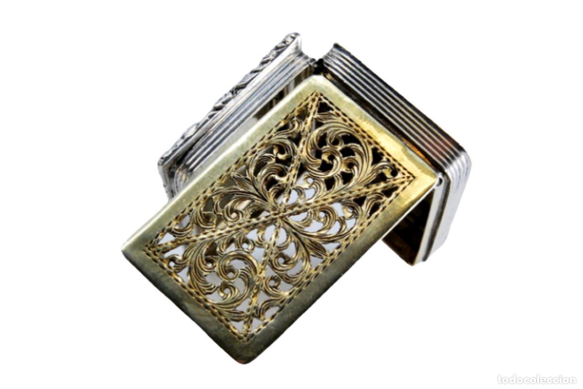 Schmuck: Caja de vinagreta de oro y plata, del reinado de Jorge IV.