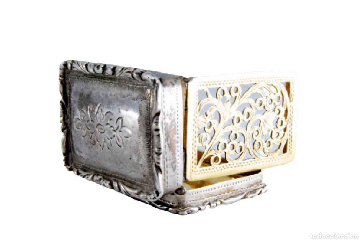Schmuck: Caja de vinagreta de oro y plata, del reinado de Jorge IV.