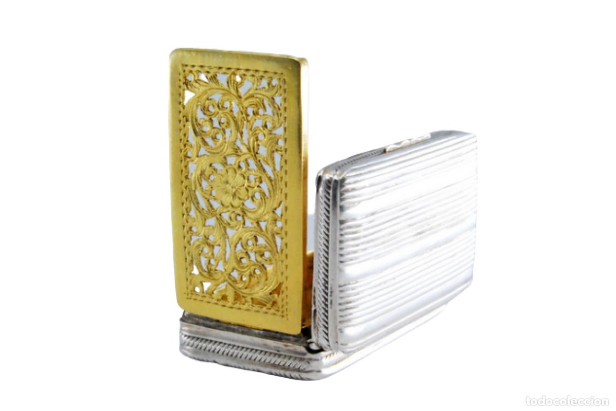 Schmuck: Caja de vinagreta de oro y plata, del reinado de Jorge IV.