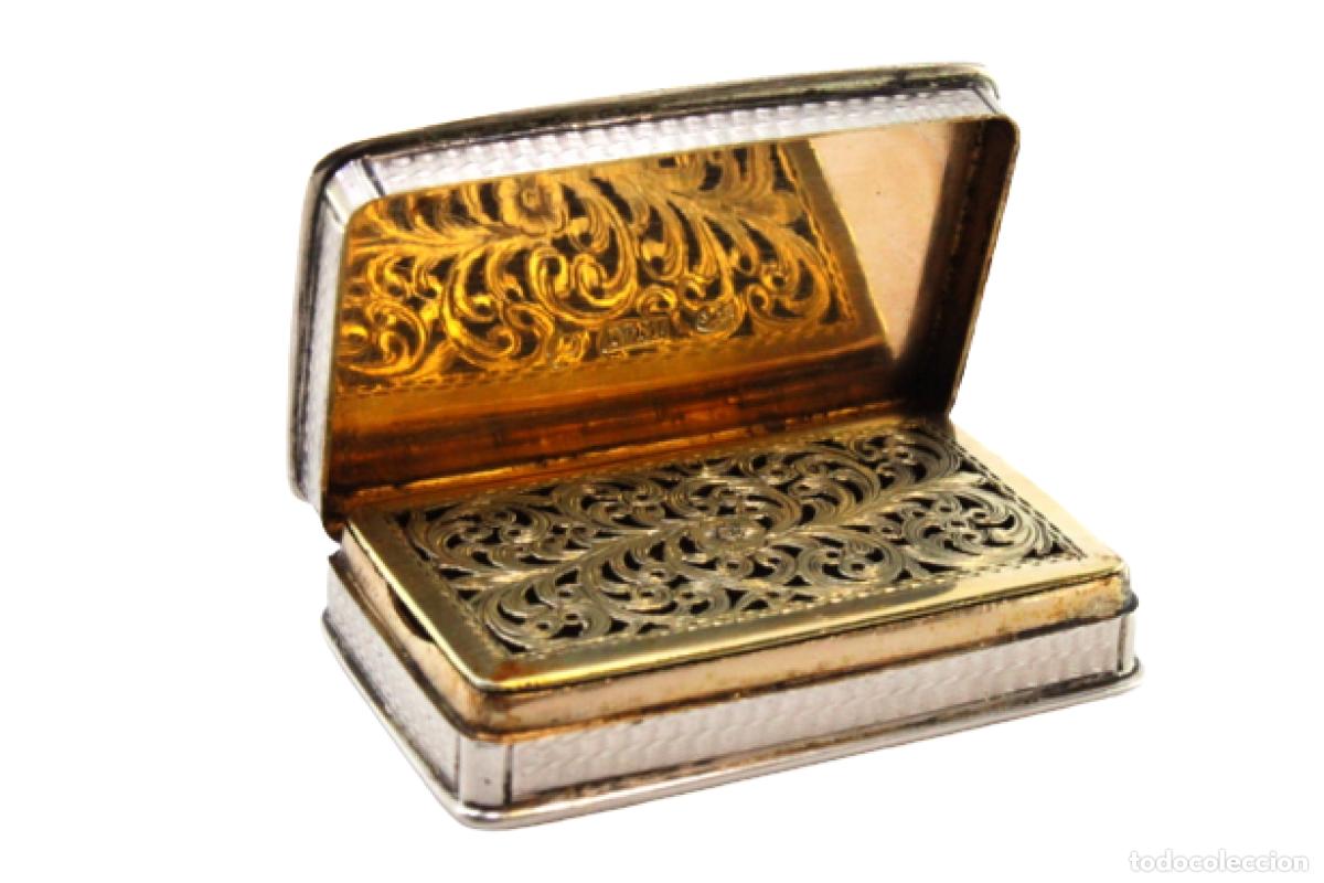 Schmuck: Caja de vinagreta de oro y plata del reinado de Guillermo IV.